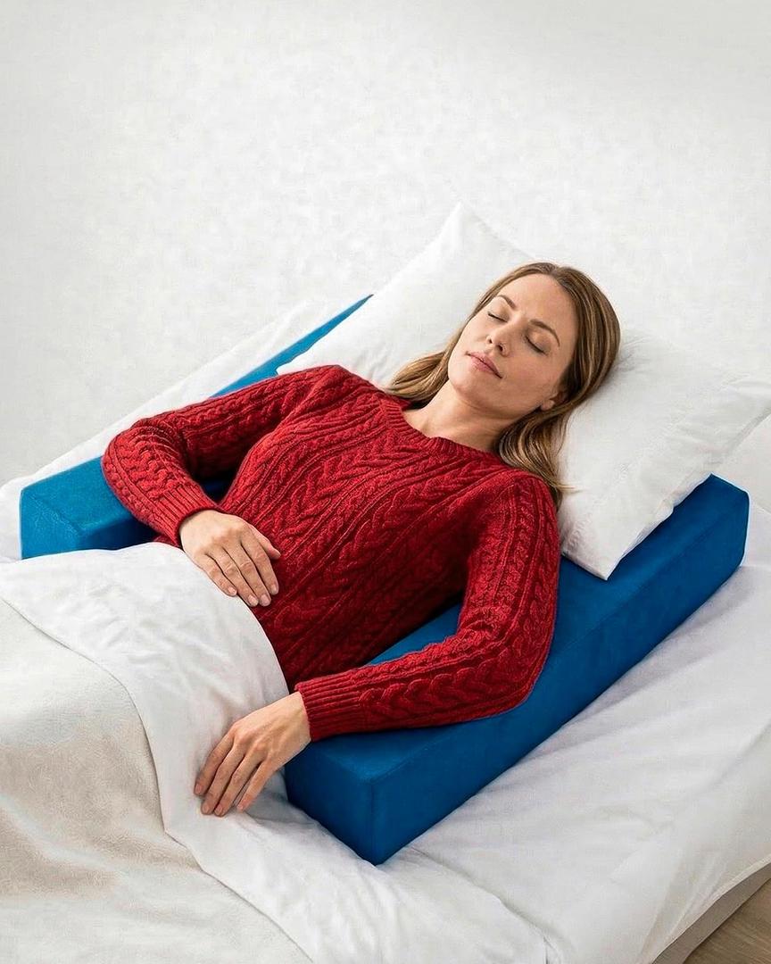 Restore You Post-Surgery Shoulder Recovery Pillow, Surgeon Recommended, Made in USA, Blue, 36x28x6 Inch