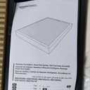 Amazon Basics Smart Box Spring Bed Base, 7-Inch Height Mattress Foundation, Tool-Free Easy Assembly, Queen, 79"L x 59.5"W x 7"H, White
