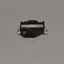 Leviton 2620 30 Amp, 250 Volt, Flush Mounting Locking Receptacle, Industrial Grade, Grounding, V-0-MAX, Black