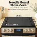 Gaialoop Noodle Board Stove Cover for Glass Electric Stovetop with Handles, 29.5"L x 22.1"W