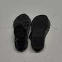 Ultra Comfortable Mesh Flats for Women Fishnet Sandals Low Heel Slip on Rhinestone Shoes, Black, Size 5