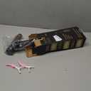 Round Hair Blow Dryer Brush - 1.2 Inch Ceramic Barrel Hair Dryer Brush for Short/Middle Hair, One Step Drying, Volumizing, Straightening and Styling, Negative Ionic Dryer Brush (Black-Golden, 1.2)