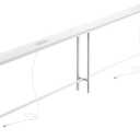 SUPERJARE 102.3 Inch Sofa Table with 2 Power Outlets and USB-C Ports, 5.9 Inch Narrow Console Table with Storage, Extra-Long, for Entryway Hallway Couch Behind Sofa, Small Spaces, White, 5.9"D x 102.3"W x 29.7"H