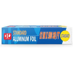 Standard Aluminum Foil 12" x 500 Sq Ft - for Grilling, Baking & Cooking, Food Storage & Preservation, Commercial Use