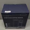 KIDISLE Hot & Iced Coffee Maker with Bold Setting, Single Serve Coffee Maker for K Cup and Grounds, 6-14 Oz Brew Sizes, 50 Oz Removable Water Tank, One Cup Coffee Machine with Reusable Filter, Black