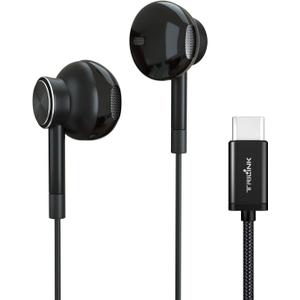 USB Type C Earbud Headphones, Hi-Res in-Ear Earphone w/Mic Compatible with iPhone 15 Series New iPad Pro/MacBook Pro, Google Pixel 5g/5/4xl, OnePlus, Samsung Galaxy, HTC U12, Sony, Essential, Razer