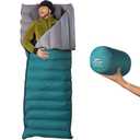 Litume Combinable Down Sleeping Bag, Lightweight, Packable Adults, Double Sleeping Bag, for Backpacking, Camping, Family, Traveling Compact with Stuff Sack Sleep Sacks Limit : 42°f - C2203