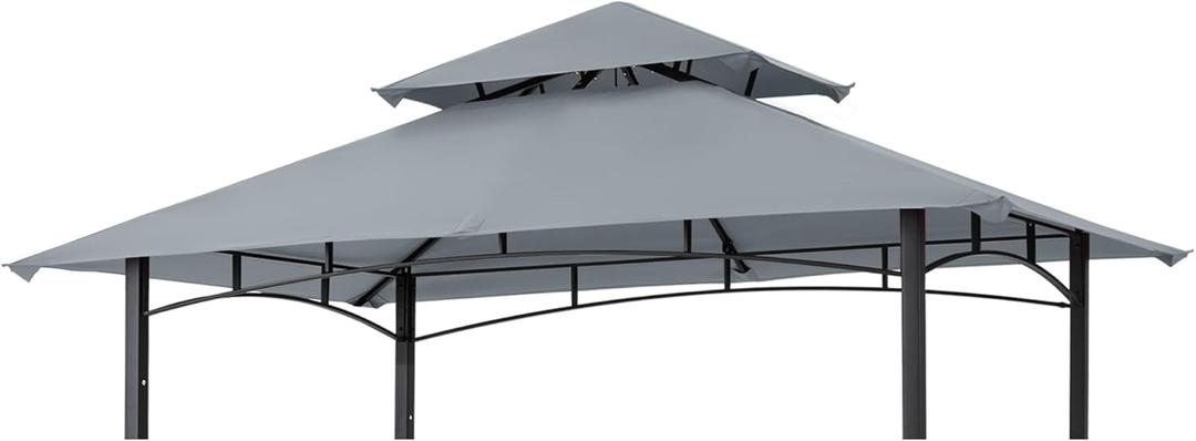 MASTERCANOPY Grill Gazebo Replacement Canopy Top for Model L-GG001PST-F (Gray)