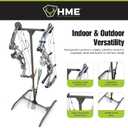 HME Hard Surface Practice Indoor & Outdoor Archery Bow Storage Hanger Rack