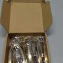 Ravinte 10 Pack Solid 3" Square Foot Arch Pulls Kitchen Cabinet Handles Champagne Bronze Drawer Pulls Kitchen Cabinet Hardware for Cupboard Handles (3 Inch Hole Center)