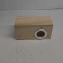 Rypet Parakeet Nesting Box Transparent Design, Thwartwise Bird Nest Breeding Box with Perch Wood Bird Cage House for Cockatiel Lovebirds Budgie Finch Parrotlets Canary XL