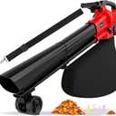 3-in-1 Leaf Vacuum Cordless with Bag Compatible for Milwaukee 18V Battery, Electric Leaf Mulcher & Leaf Vacuum with Bag 40L, Handheld Leaf Blowers for Lawn Care, 5 Speeds, Turbo Mode(Not Battery)