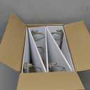 Avery 3 Ring Binder 3 Inch Slant Rings Durable View, White Binder for Home, Office, or School Use, 4 Pack (17030)