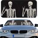 Windshield Sun Shade Foldable Car Front Window Covers for Car Accessories Sun Heat UV Rays Visor Protector Protection for Universal Cars SUV Truck(Skeleton)