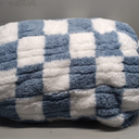 Electric Heated Blanket Full Size 72"84" with 9 Heating Levels & 1-10Hs Auto Off, Checkered Plaid Double Sided Sherpa, Energy Efficient, Machine Washable, for Couch & Bed, Light Blue