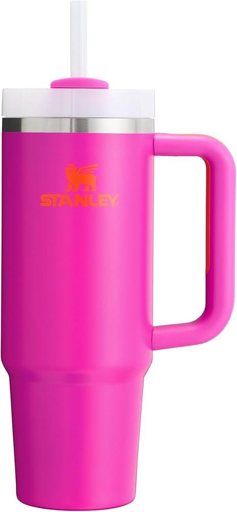 STANLEY IceFlow 2.0 Flip Straw Tumbler with Handle 40 oz | Twist On Lid and Flip Up Straw | Leak Resistant Water Bottle | Insulated Stainless Steel | BPA-Free | Vivid Violet