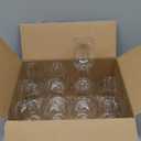 JOLLY CHEF 24 Pack 12 Oz Disposable Plastic Wine Glasses. Shatterproof, Unbreakable, Crystal, Stemless Plastic Wine Cups for Party, Halloween, Christmas