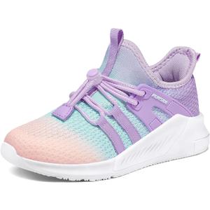 RUNSIDE Girls Tennis Shoes Lightweight Sports Kids Sneakers Lace-up for Running/Walking, Toddler/Little Kid/Big Kid, Size 9 Toddler