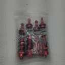 Aluminum Shocks Absorbers Assembled All Metal for Arrma 1/8 Kraton Notorious Outcast 6S BLX Upgrades Parts, Front & Rear, Replace ARA330621 ARA330622 (Set of 4) (Red)