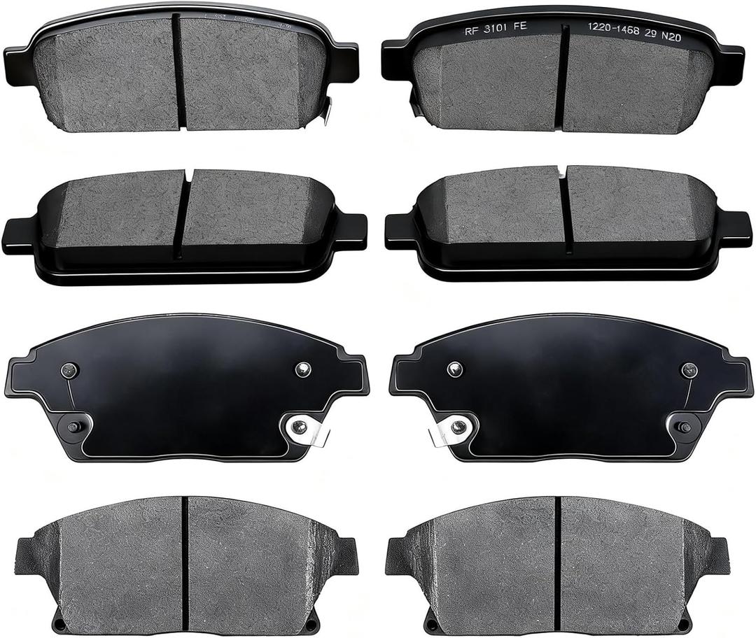 Replacement For Front & Rear Ceramic Disc Brake Pad Buick Encore Verano Chevrolet Trax Volt D1467 D1468