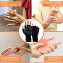 NEVVIS Compression Gloves Women Men, Arthritis Gloves for Women for Pain, Carpal Tunnel, Swelling Edema, Tendonitis, 1 Pair (Black, M)