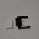 TICONN Matte Black Door Handle Heavy Duty, Reversible Square Door Lever for Bedroom, Bathroom, Rooms (Privacy, 1 Pack)