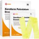 Carbou Medical Xeroform Petrolatum Dressing 1"x8", 50 Individual Pack, Non-Adherent Gauze Pads, Soft Fine Mesh Gauze Patch for Wound Care, Burns, Lacerations, Skin Grafts & Surgical Incisions