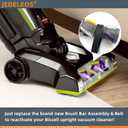 Brush Roll Belt for Bissell 2252 2253 2254 22543 2255 2256 2258 2259 2260 2316 2489 24899 1327 1333 Powerlifter and CleanView Swivel Rewind Pet Vacuum Replace Parts No.1604545 & 1611230