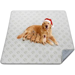 FXW Washable Pee Pads for Dogs, Puppy Pads with Super Absorbent, Specifically Designed for FXW Rollick/Homeplus 24inch 8 Panels Dog Playpen, 63" Square, Khaki, 1 Pack