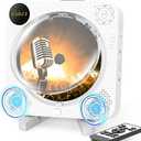 CD Player for Home, CD Player Portable with Speakers, Bluetooth CD Music Player with Remote Control, Dust Cover, Support FM Radio, AUX in Cable&USB,Repeat