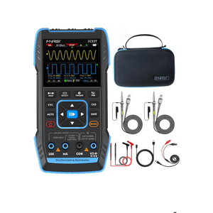 FNIRSI 2C53T Upgraded Handheld Oscilloscope, 50MHz Bandwidth, 3IN1 Digital Oscilloscope Multimeter DDS Generator, 250MS/s Sampling Rate, 19999 Counts, Voltage, Current, Capacitor, Resistor, Diode Test