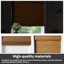 AIRLAJYID Cordless Bamboo Roman Shades 45x48in, Light Filtering Bamboo Blinds for Indoor Windows, Office, Bathroom and Living Room, Privacy Teak.