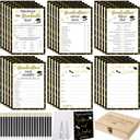 Silipull 172 Pcs Graduation Party Favors with 150 Games Cards Wooden Boxes Advice and Wishes Sign and 20 Pencils, Include 5 Graduation Games for Class of 2026 Grad Party Gift Supplies Decoration