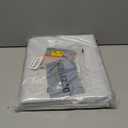 BGment 100% White Blackout Curtains 45 Inch Length for Small Windows, Rod Pocket and Back Tab Double Layer Full Room Darkening Theraml Curtains for Bedroom, 2 Panels, 52 x 45 Inch, Pure White