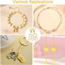 Anezus 1200PCS Jump Rings for Jewelry Making Kit, Gold, Jewelry Making Supplies and Necklace Repair, Modern Style, Small Size, Not Foldable