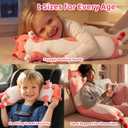 Mewaii Long Cat Plush 5 Sizes, 120% Extra Filling Giant Plushness Kids Body Pillow, Kawaii Cute Pink Cat Stuffed Animals Plushies, Big Long Body Pillow Cat Plush Gift for Girls 36