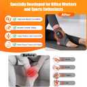Red Light Therapy for Feet & Ankle, Infrared Neuropathy Foot Massager with Heat, 8 Massage Modes, 20 Intensity Levels,Ankle & Body Massager, 1pack