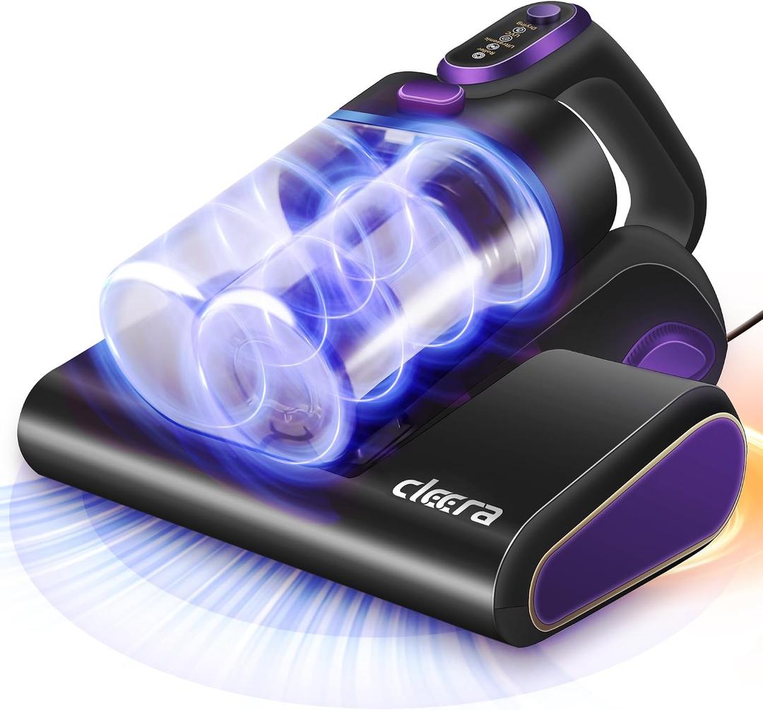 Mattress Vacuum Cleaner, 600W 16KPa Corded Bed Vacuum with 140F Hot Air & HEPA Filter, Deep Cleaner for Mattress, Sofa, Crib, Dust & Pet Hair