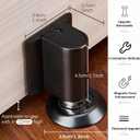 2 x Magnetic Doors Stoppers for Bottom of Door, Door Wedge StopperNo Drill Invisible Doorstops for Inside Door, Heavy Duty Magnetic Doors Catch Holder to Keep Doors Open