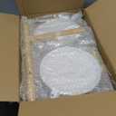 LASZOLA Bamboo White 3 Tier Heavy Duty Plant Stand Indoor, Tall Multiple Level Vertical Planter Rack for Modern Narrow Corner, Slim Spiral Flower Holder Organizer Display for House Decor, Plastic Tray