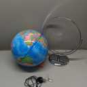 13" Illuminated Globes, 720 Spinning Globe with Touch Switch & Light Up Without Charging & 3 LED Lighting Modes for Classroom Education & Bedroom Decor, Inspire Geography Interest (Blue)