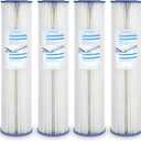 Geekpure Whole House Pleated PP Polypropylene Sediment Filter -4.5" x 20"-5 Micron -Pack of 4