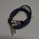 tisino Dual XLR to RCA Cable, Heavy Duty 2 XLR Female to 2 RCA Male Patch Cord HiFi Stereo Audio Connection Interconnect Lead Wire - 5 ft / 1.5m