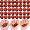 Libima 100 Pcs Mini Basketball Stress Balls 2'' Mini Foam Small Basketball Party Favors Squeeze Sports Balls for Anxiety Stress Relieving School Sports Theme Party Favor(Coffee Red)