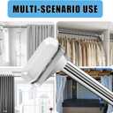Silver Shower Curtain Rod 39 to 137 Inch,Heavy-Duty inner Lock Stainless Steel Telescopic Rod,1.2-Inch Diameter Bathroom Anti-Rust And anti-Slip Tension Rod Without Drilling,Convenient to Use