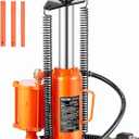 VEVOR Air Hydraulic Bottle Jack, 12 Ton/26455 lbs Pneumatic Hydraulic Bottle Jack with 10.43''-19.88'' Lifting Range & Manual Hand Pump, for Pickup, Truck, RV, Auto Repair, Industrial Engineering