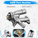WMPHE Aluminium Engine Coolant Thermostat Housing Compatible with 2013-2016 Ford Escape 2014-2016 Transit Connect 2014-2019 Fiesta 2014 Fusion, Replacement for BM5Z8592C BM5Z-8592-C