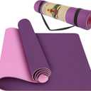 StillCool TPE Yoga Mat Non Slip Fitness Exercise Mat High Density Padding to Avoid Sore Knees, Perfect for Yoga, Pilates and Fitness, Anti - Tear, Sweat - Proof, 1/4 Inch Thick