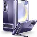 ESR for Samsung Galaxy S24 Ultra Phone Case, 3 Stand Modes Kickstand for S24 Ultra Cover, Military-Grade Drop Protection, Slim Fit, Boost Series Case, Clear Purple