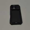 SSLOTSCASE for iPhone 17 Pro Case with 2X Screen Protector, Credit Card Holder & Kickstand & Slide Camera Lens Cover, Silicone Edge Rugged Heavy Duty Phone Case Cover for iPhone 17 Pro 6.3'', Black